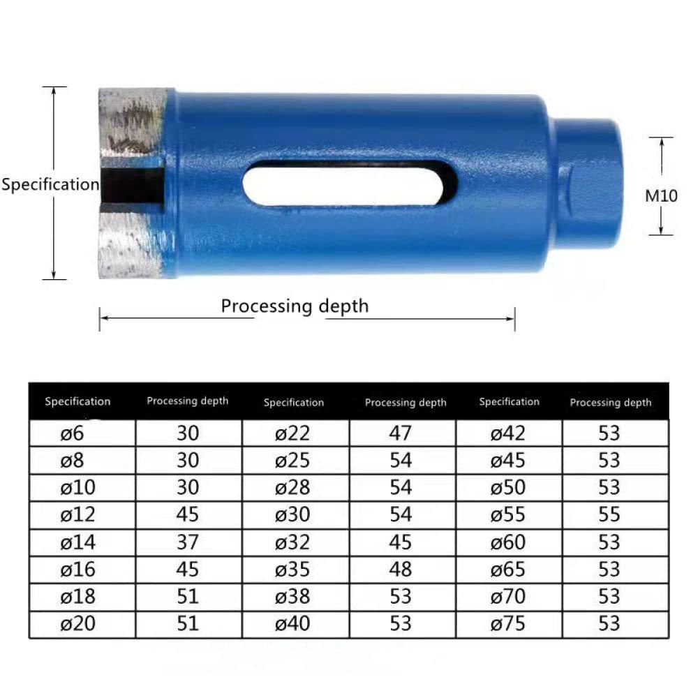 Diamond Coated Tip Concrete Marble Tile Glass Hole Saw