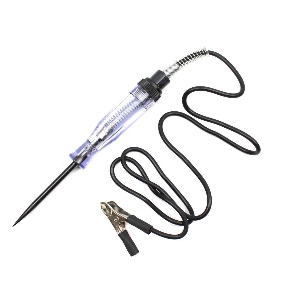 12V/24V Circuit Tester With 3" Probe 40" Lead Wire with Alligator Clip