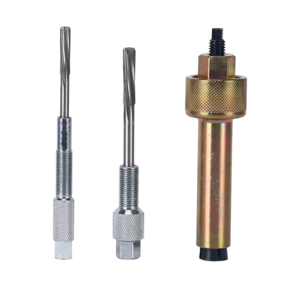 3pcs Glow Plug Puller & Reamer Set: 9mm Puller; M10, M12 Reamer
