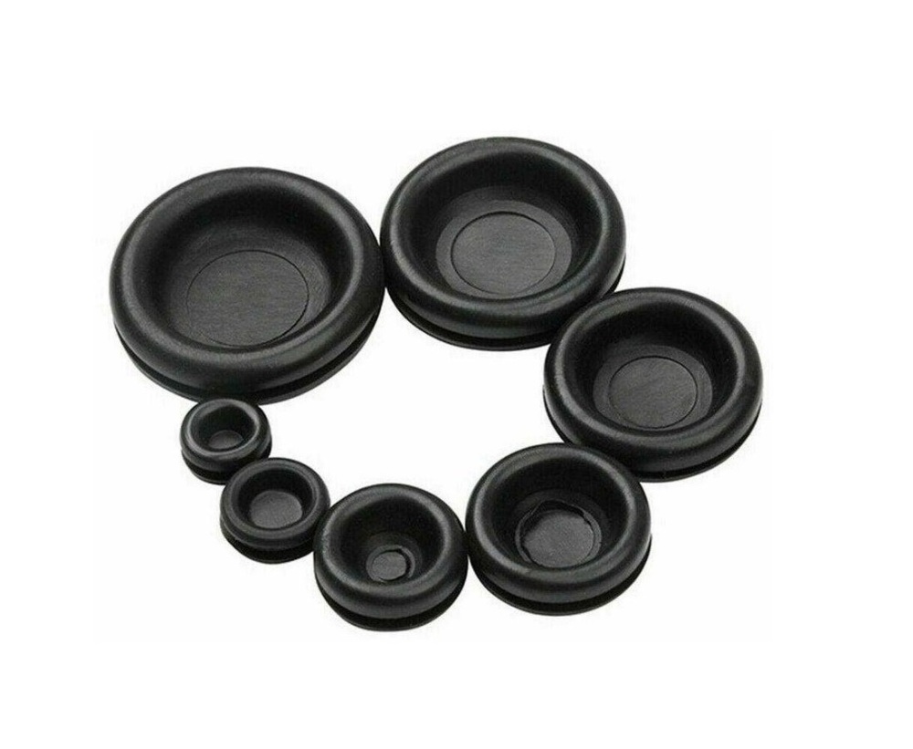 170pc 7 Sizes Rubber Grommet Electric Conductor Sealing Ring Assortment