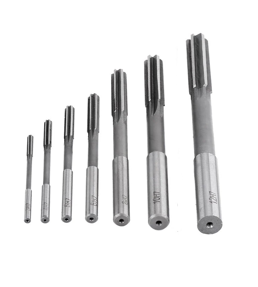 HSS 4241 Bore Machining H7 Reamer Straight Shank 7pc Milling Tool Set: 3-4-5-6-8-10-12mm