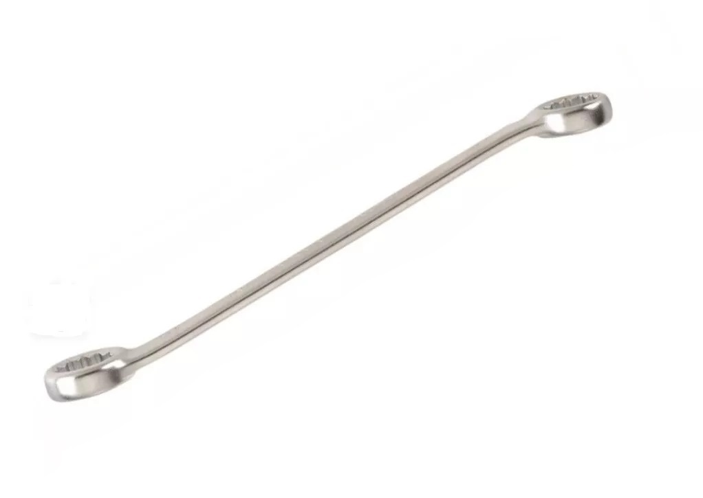 Force T51226 Flat/T51226A 15° Bowed Double Ring Spanner Wrench 6x7-30x32mm 12pc