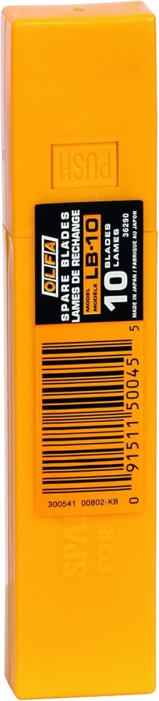 10pc LB-10 OLFA Japan Original 18mmW Knife Snap Off Blade Lame Signage Vinyl Cardboard