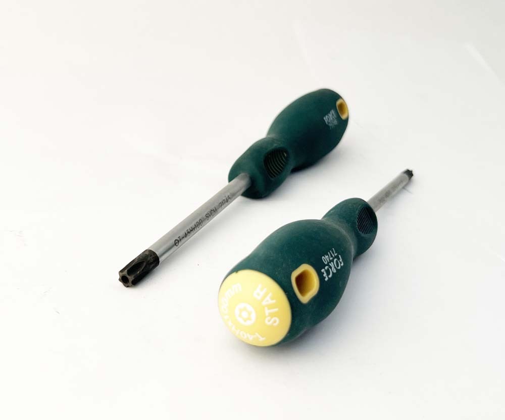 Force 2137TYC S2 Steel 13pc Star Torx Tamperproof Screwdriver Set: T5, T6H-T45H