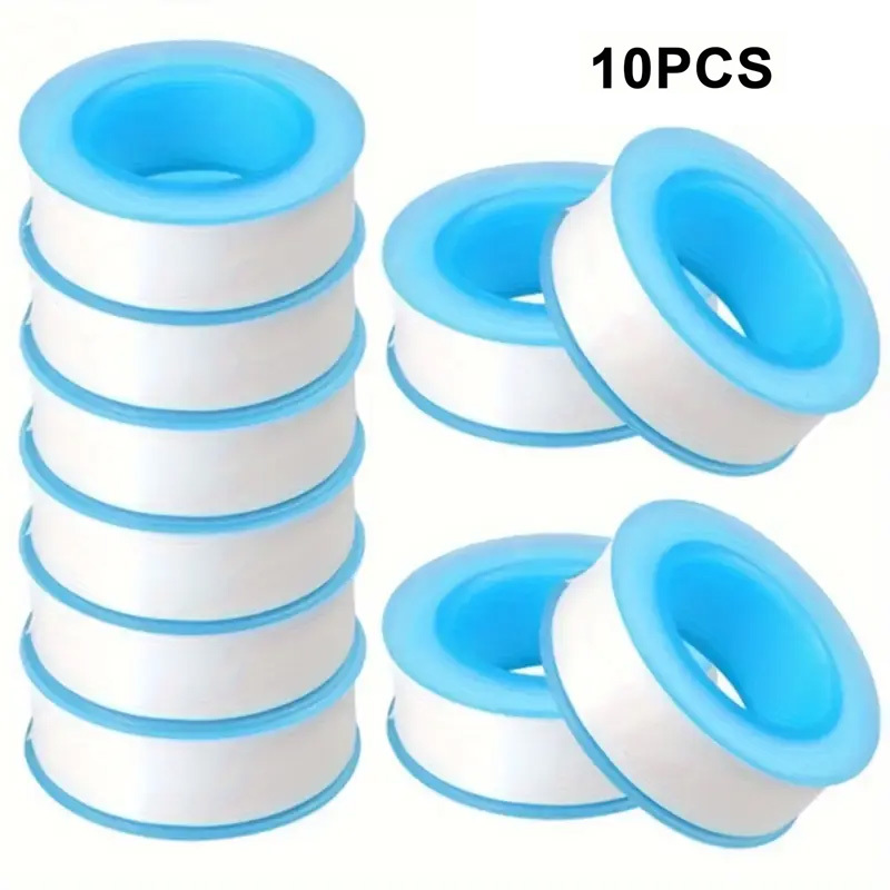 10-Pack PTFE Teflon Thread Seal Tape Plumber Sealant 10mx17mmx0.075mm