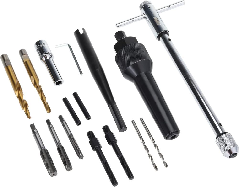 16pc Damaged 8mm & 10mm Glow Plug Removal & Repairing Tool Kit