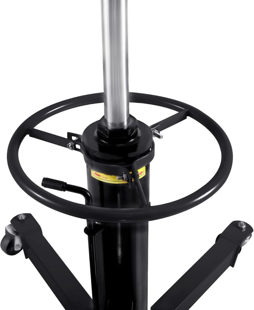 0.5Ton Telescopic Transmission Jack Swivel Wheel Lift Hoist Adjustable Height Support Stand