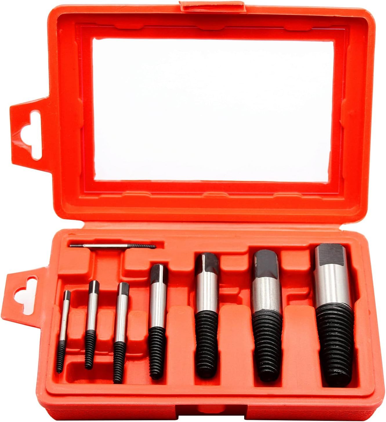 #1-8/2.5-36mm 8pc Steel Spiral Screw Extractor Remover Set