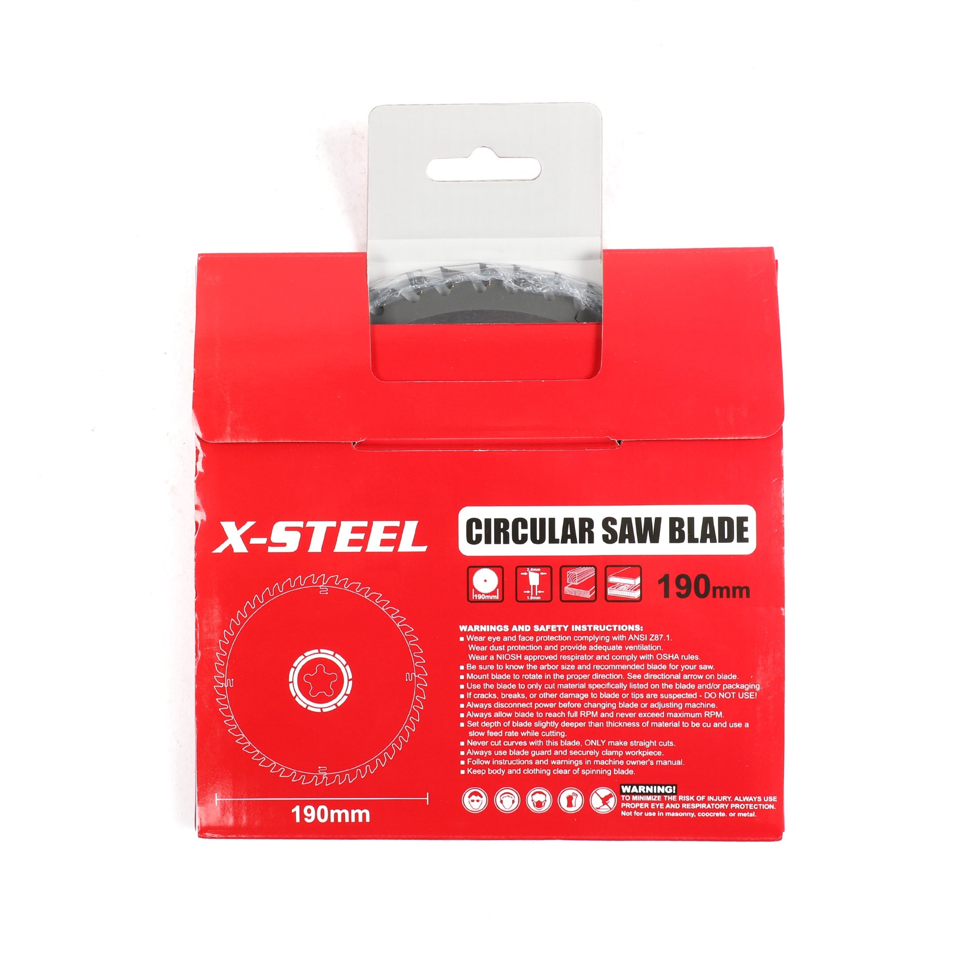 Fastfix-Star Mounting 190mmx24mmx2.4mm 48T Fine Circular Table Saw Blade