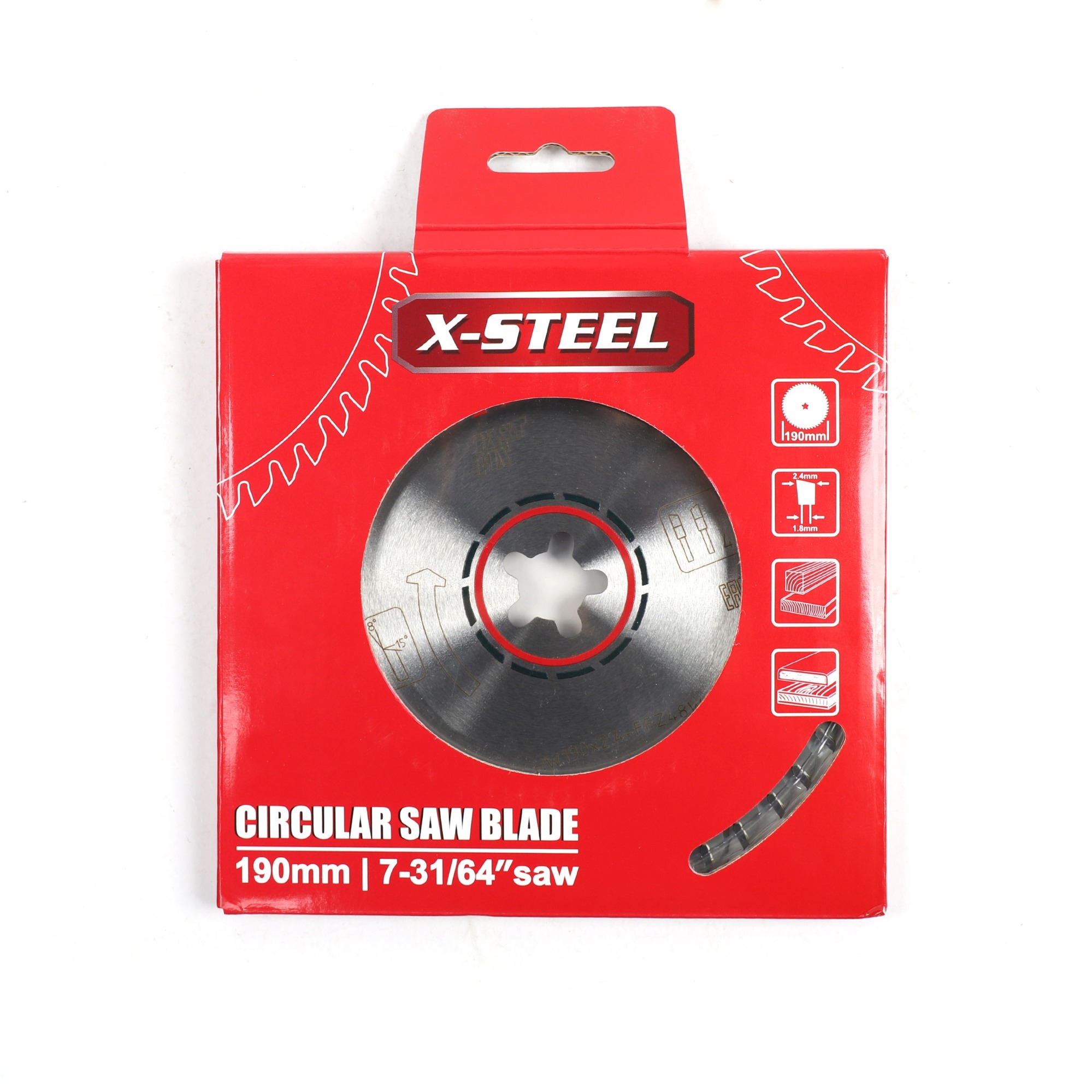 Fastfix-Star Mounting 190mmx24mmx2.4mm 48T Fine Circular Table Saw Blade