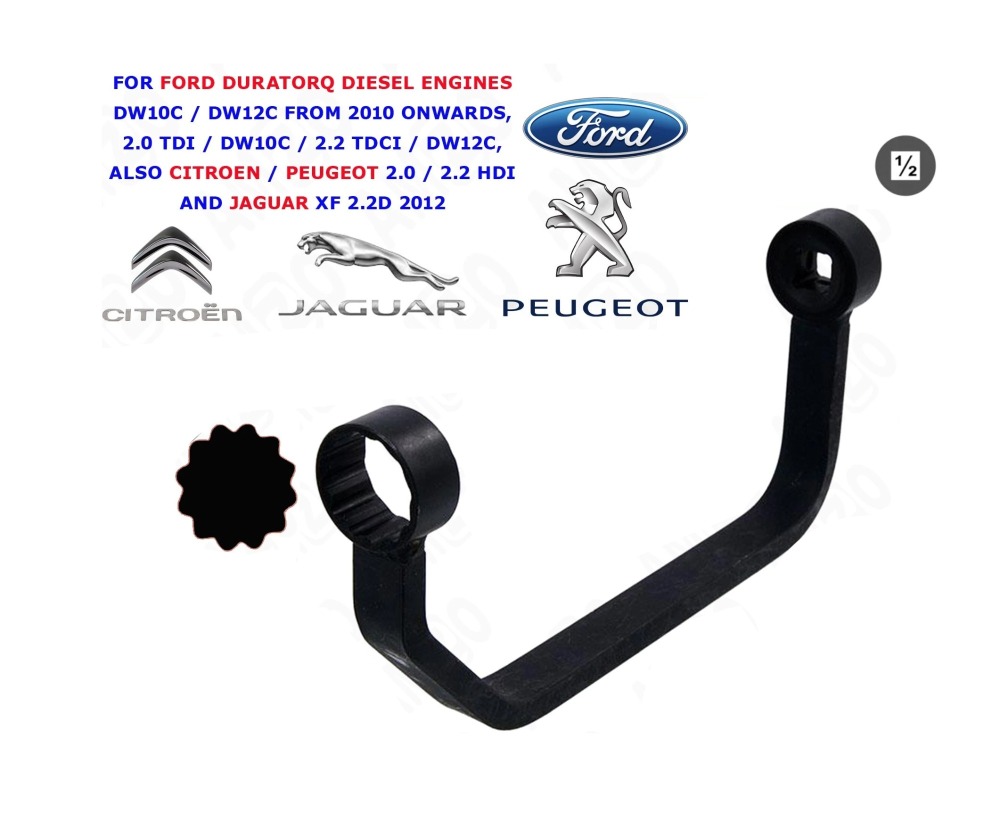 1/2" Dr. 27mm Oil Filter Housing Removal Tool Wrench - Ford Peugeot Citroen