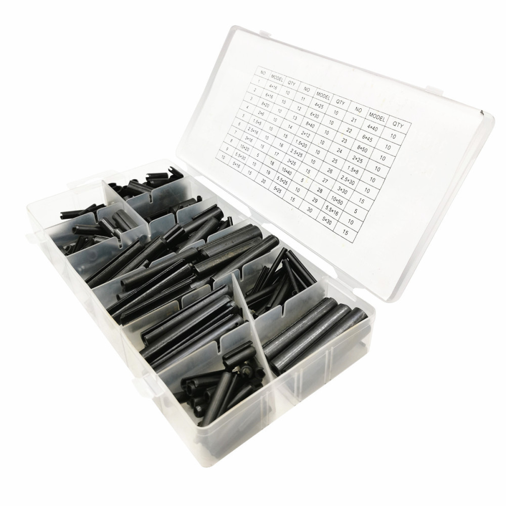 315pc Roll Pin Assortment Slotted Spring Pins Dowel Tension Roll Pin