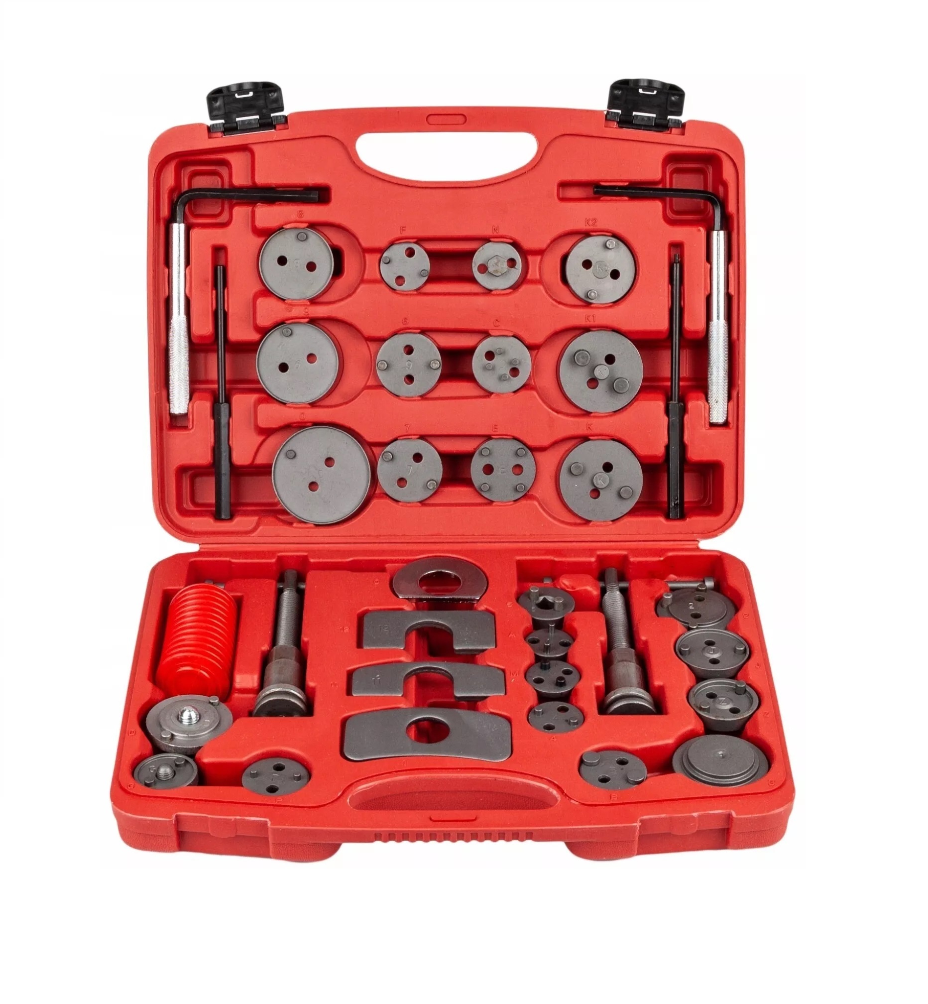 35pc Brake Piston Wind Back Caliper Rewind Tool Kit Left & Right Hand Threaded