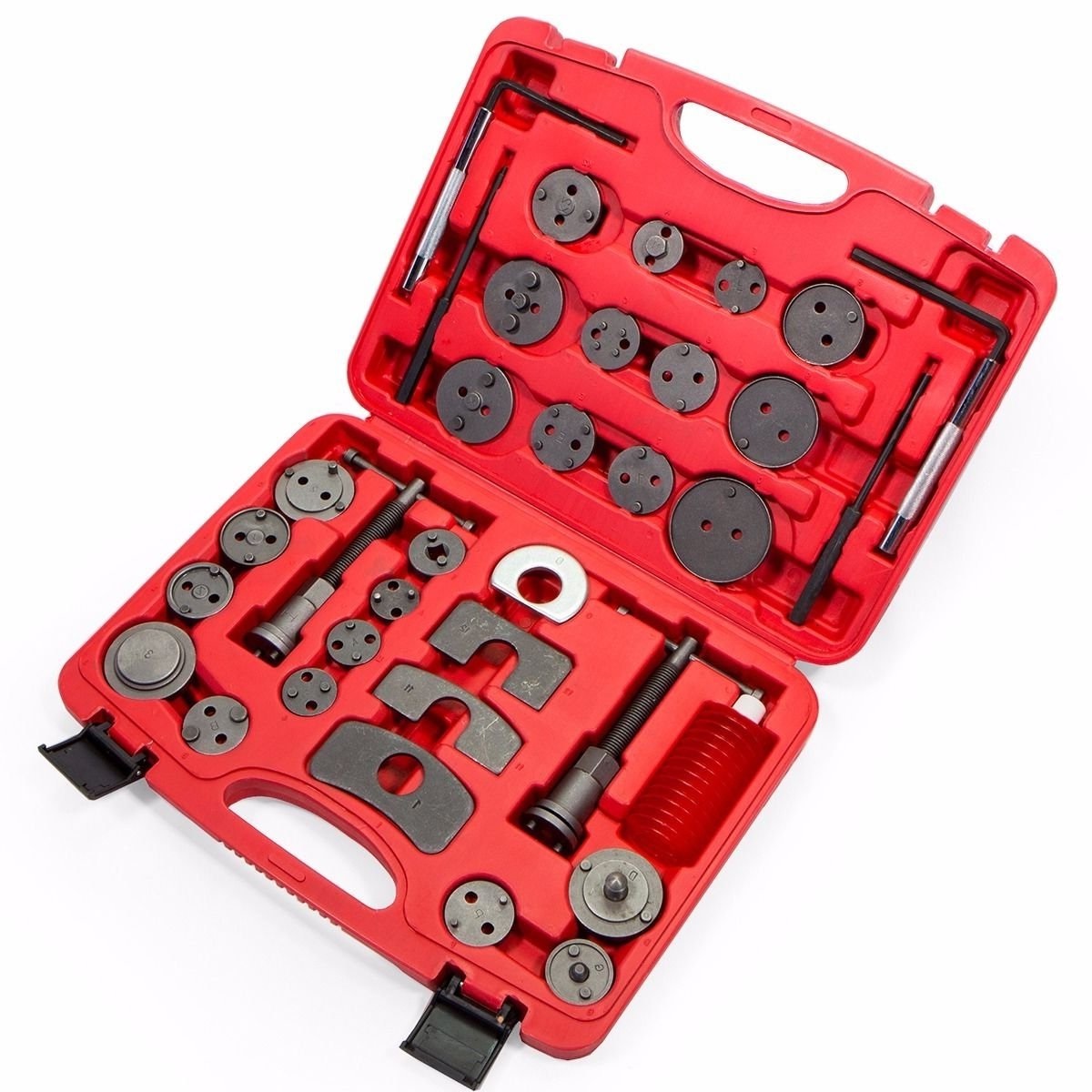 35pc Brake Piston Wind Back Caliper Rewind Tool Kit Left & Right Hand Threaded
