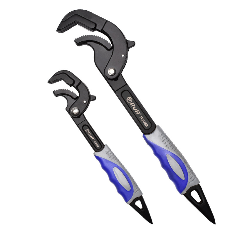 2pc Podger Quick Adjust Type Ratcheting Pipe Wrench Shifter: 14-30/30-60mm Clamp