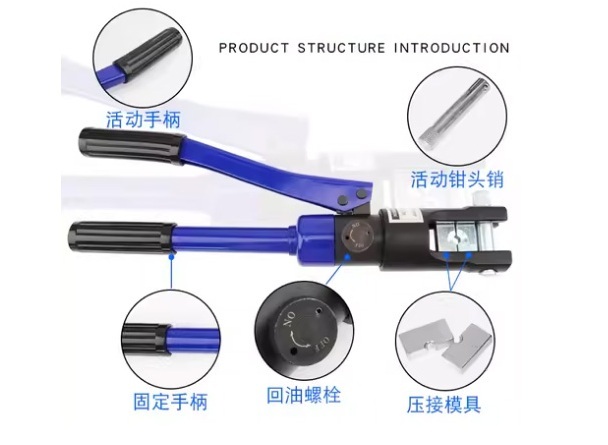WD & WL Brand 10-120mm2 Cable Lug Hydraulic Crimping Pliers Compression Tool