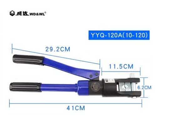 WD & WL Brand 10-120mm2 Cable Lug Hydraulic Crimping Pliers Compression Tool