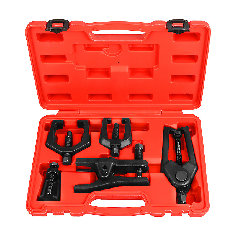5pc Front End Service Kit Pitman Arm Tie Rod Bearing Puller Ball Joint Separator