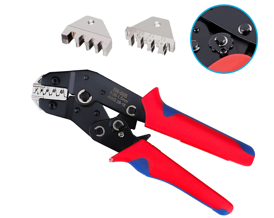 SN-68B Ratchet Crimping Plier Crimper Tool 0.08-1.5mm² AWG28-16