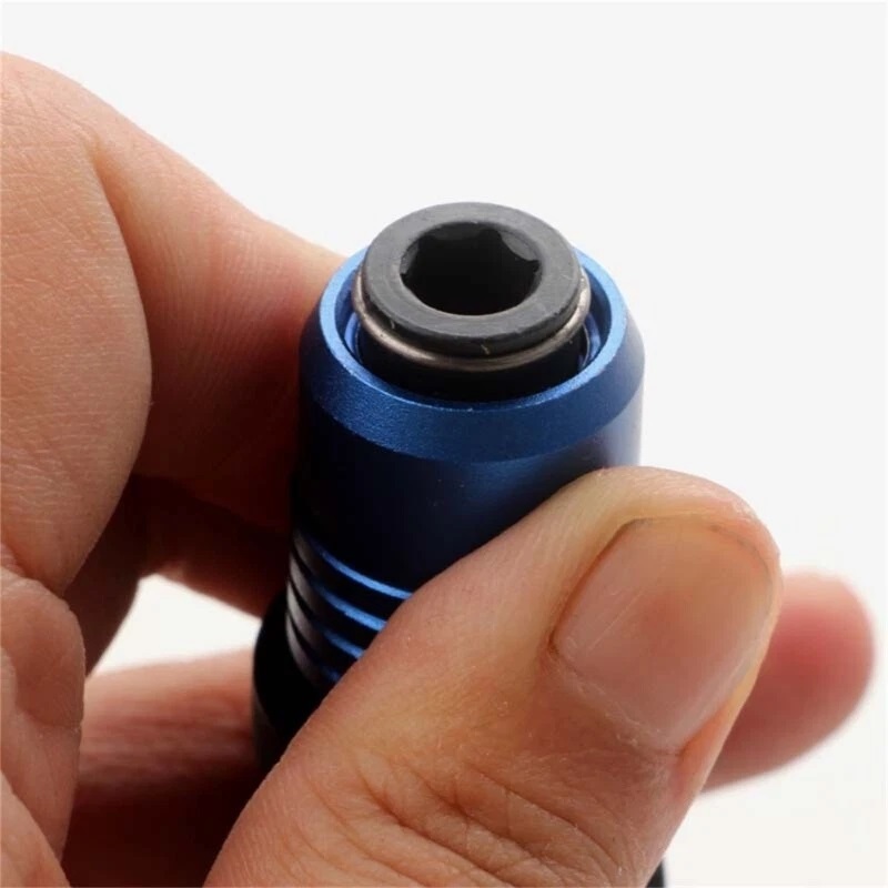 Swivel 1/2" Dr. to 1/4" Hex Shank Adapter Quick-Release & Security Lock for Air/Power Impact Wrench