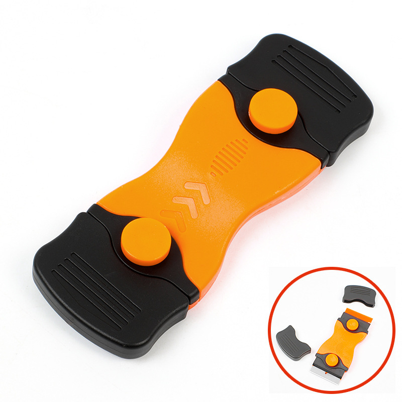 Razor Scraper Glass Glue Scraper Ceramic Cleaner with 10 Metal Blades