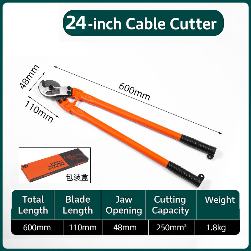 24"/36" Heavy Duty Cable Cutter Copper Aluminium Cut Tubular Handle