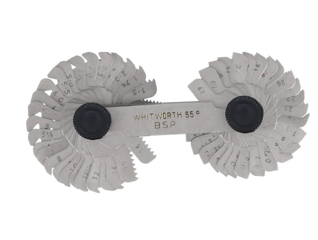 52pc Metric Imperial Thread Pitch Gauge 60° Metric 55° WhitWorth Lock Up Device