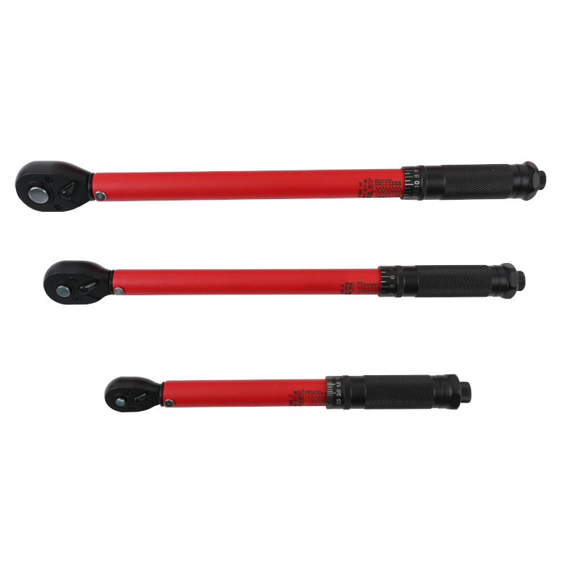 3pc Torque Wrench Set 1/4" 3/8" 1/2" Dr. Adjustable Ratchet Wrench Kit