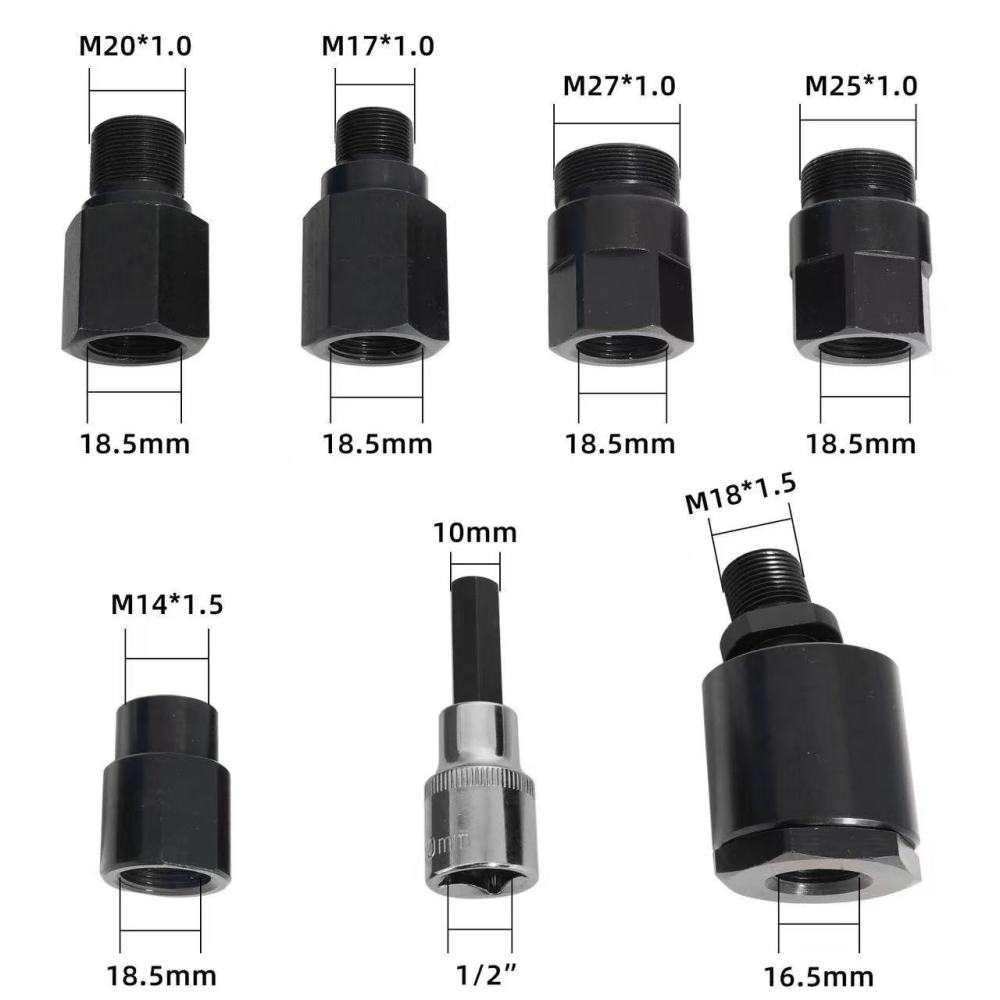 10pc Diesel Injector Extractor Puller Removal Adapter Set