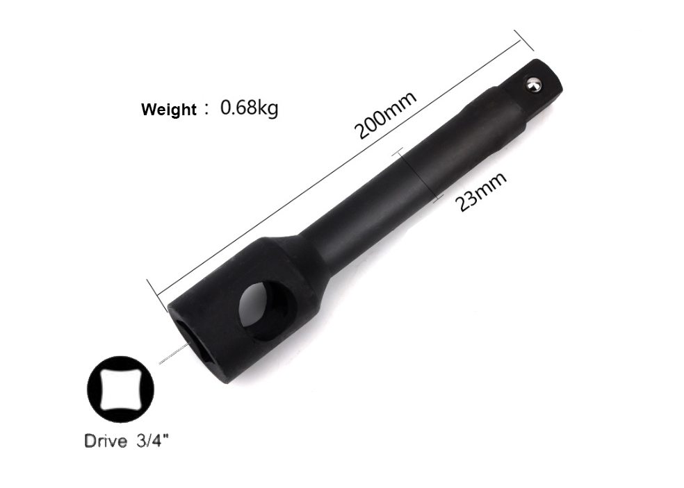 Cr-Mo 3/4" Dr. Air Impact Extension Bar Socket Adapter 6"/8"/12"/16"