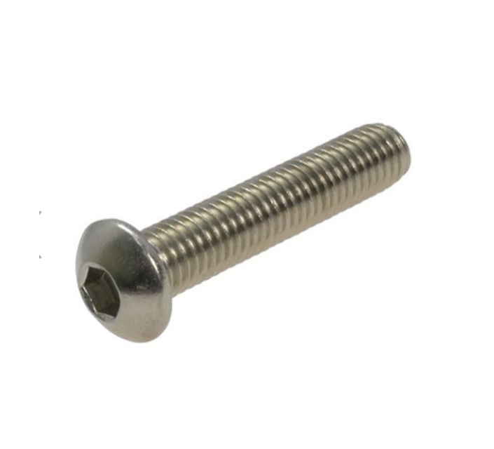 5pc A2-70 Stainless Steel Dome Button Head Socket Screws M4–M12 | 12–100mm Length