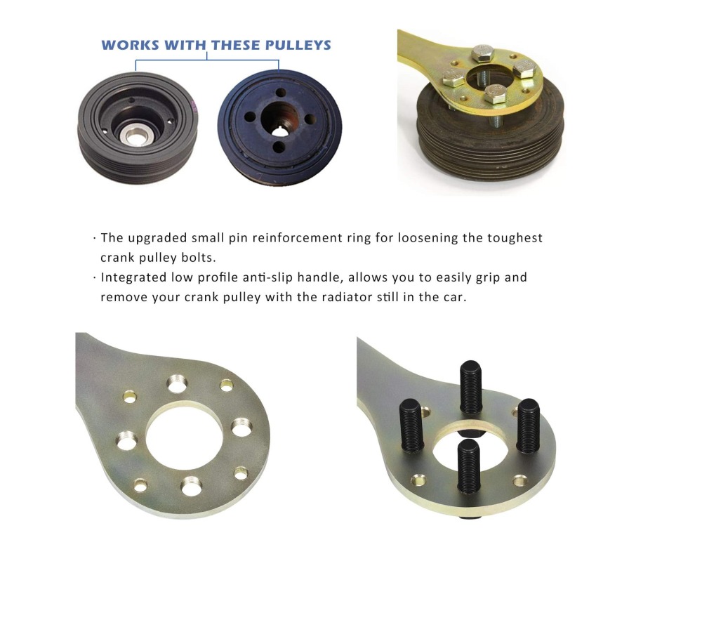Crank Pulley Holding Tool Kit Screw Wrench Holder For Subaru Impreza Forester XT Legac Outback
