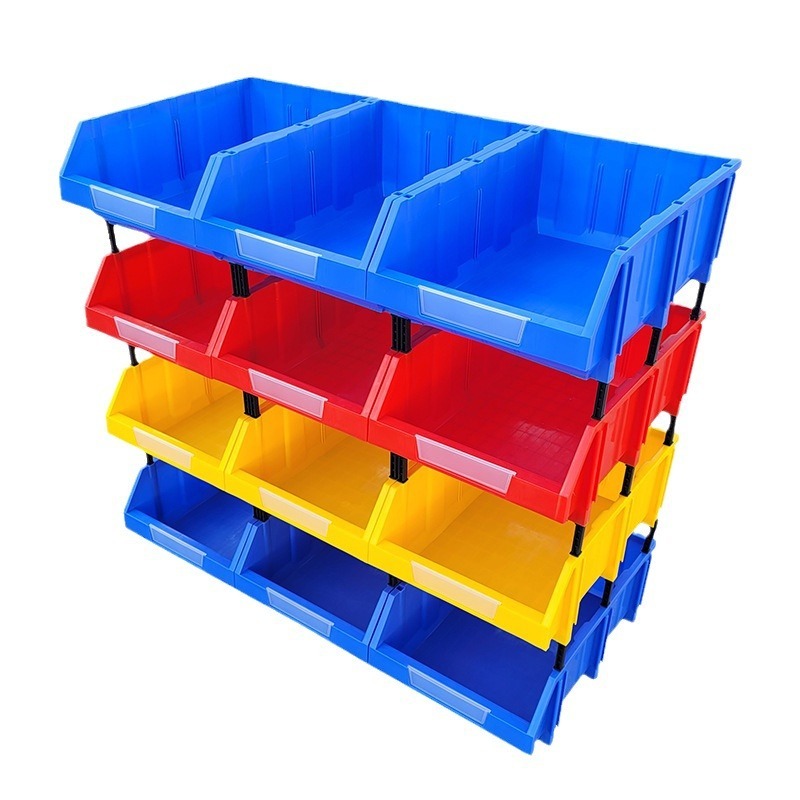 5pcs Plastic Parts Storage Bin 250x160x115mm Commercial Grade Stackable Garage Workshop