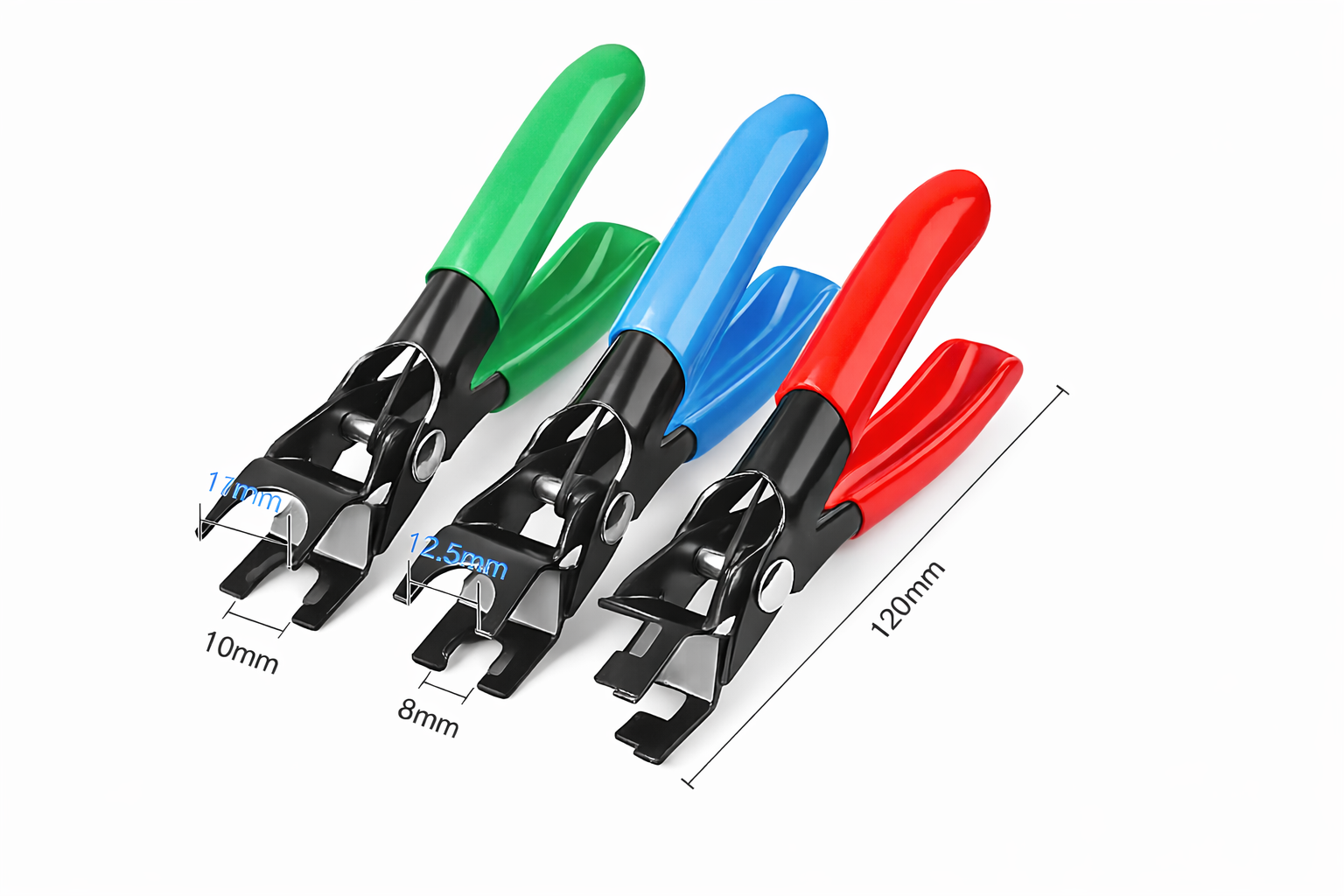 3pc Automotive Fuel Line Disconnect & Hose Separator Clamp Pliers Set
