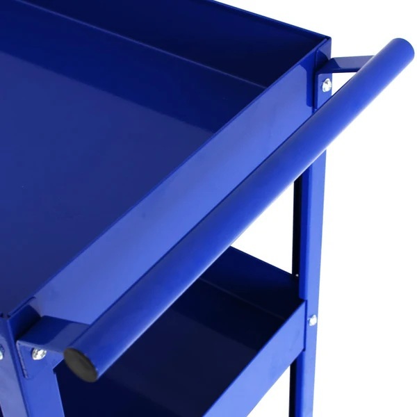 66*36*74cm 3-Shelf Tier Utility Cart Tool Trolley Garage Tool Storage