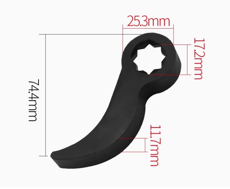 Crowbar Adapter Angle Head Tool 1/2" Drive Wrecking Bar Pry Bar Socket Adapter