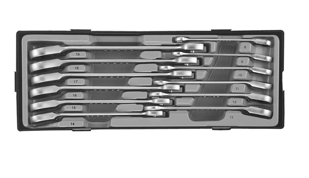 Force T51210 / T51211 8-19mm 12pc Ratchet Spanner Gear Wrench Set