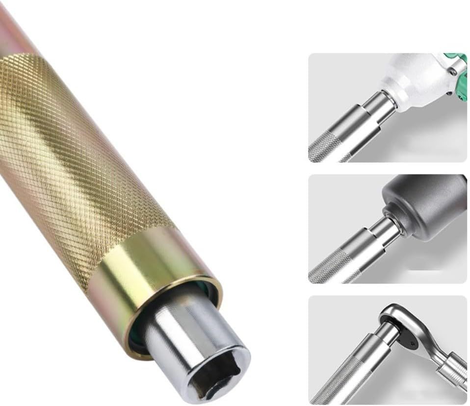 3-in-1 1/2" Dr. Ratchet Handle Offset Impact Torque Wrench Extension Bar