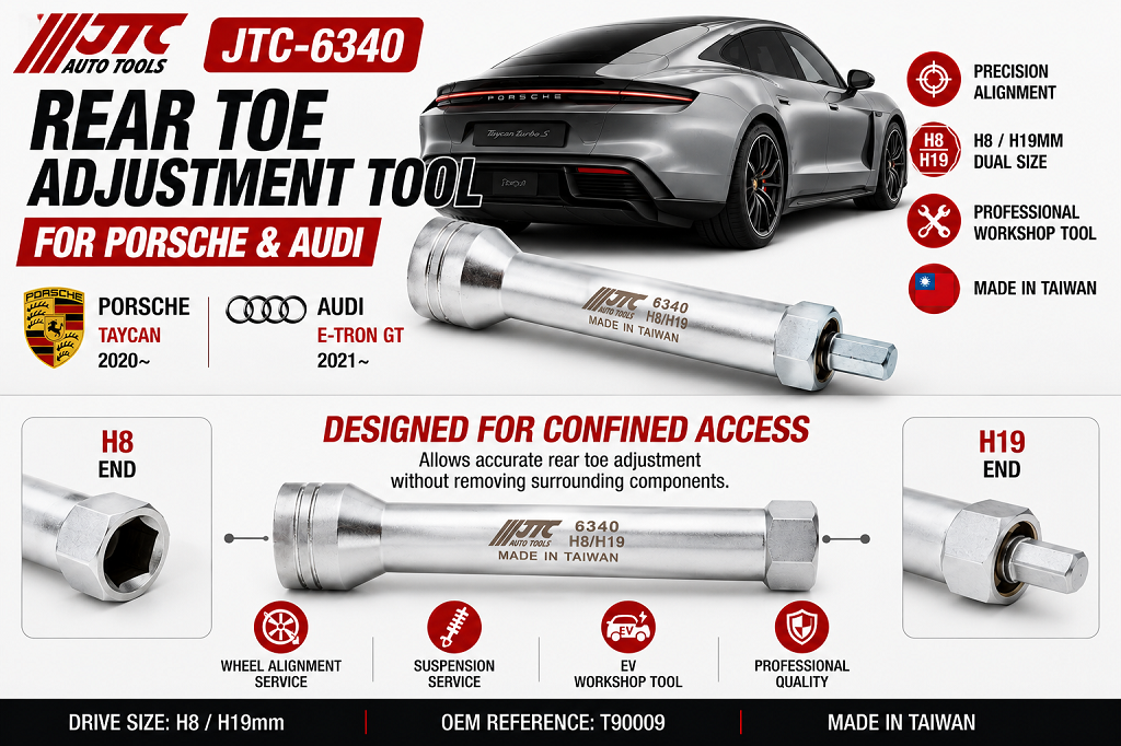 JTC-6340 Rear Toe Adjustment Tool For Porsche Taycan Audi E-tron GT