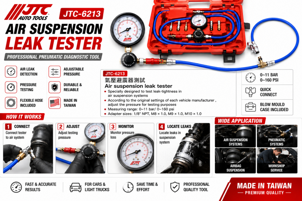 JTC-6213 Air Suspension Pneumatic System Leak Tester