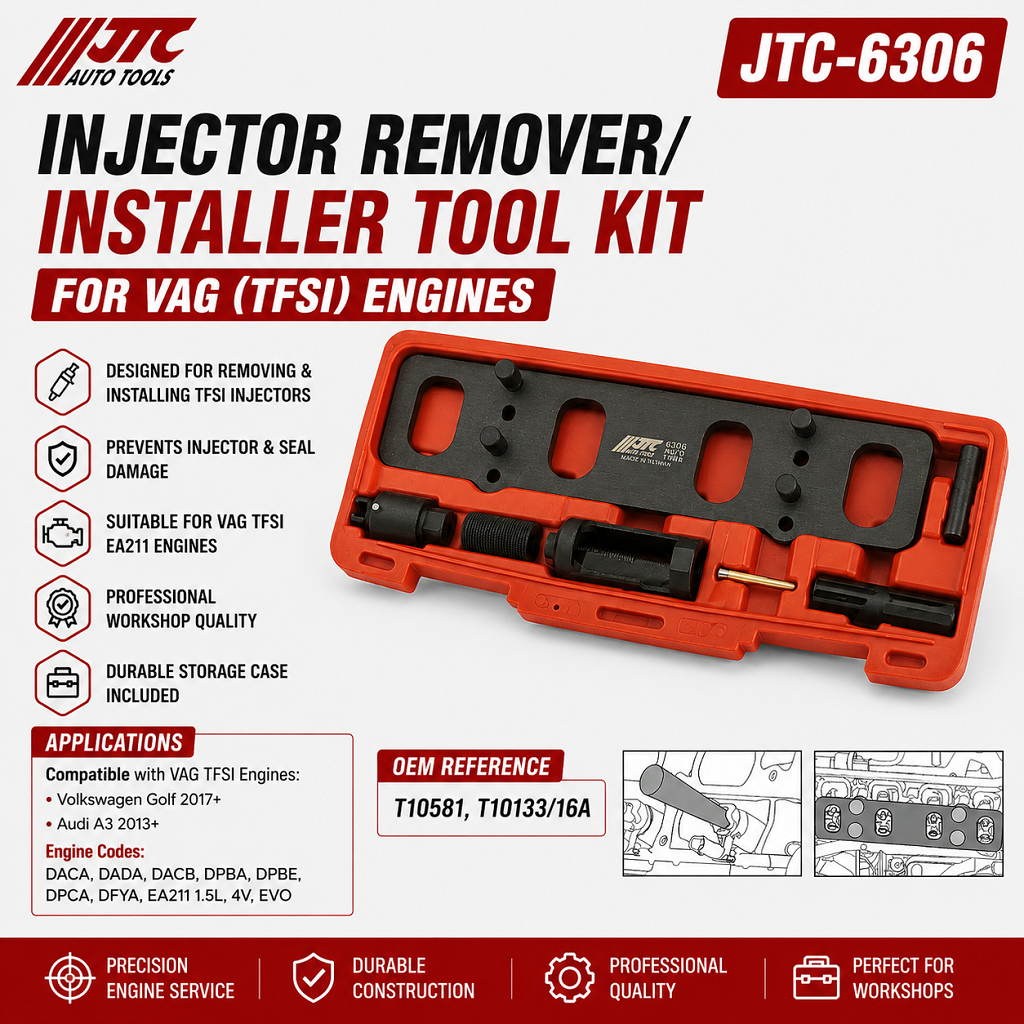 JTC-6306 Injector Remover Installer Tool Kit for VAG TFSI Audi VW EA211 1.5L
