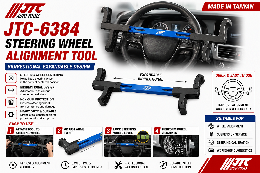 JTC-6384 Bidirectional Steering Wheel Level Alignment Tool
