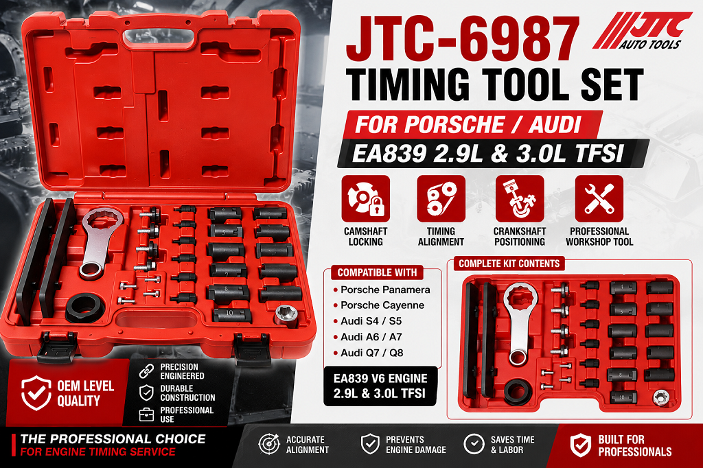 JTC-6987 Timing Tool Set – for Porsche / Audi EA839 2.9L & 3.0L TFSI