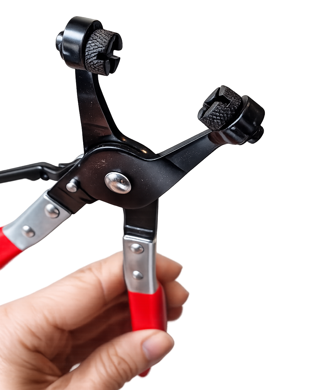 Ratchet Lock Swivel Jaw Straight Flat Band Type Auto Hose Pipe Clamp Pliers