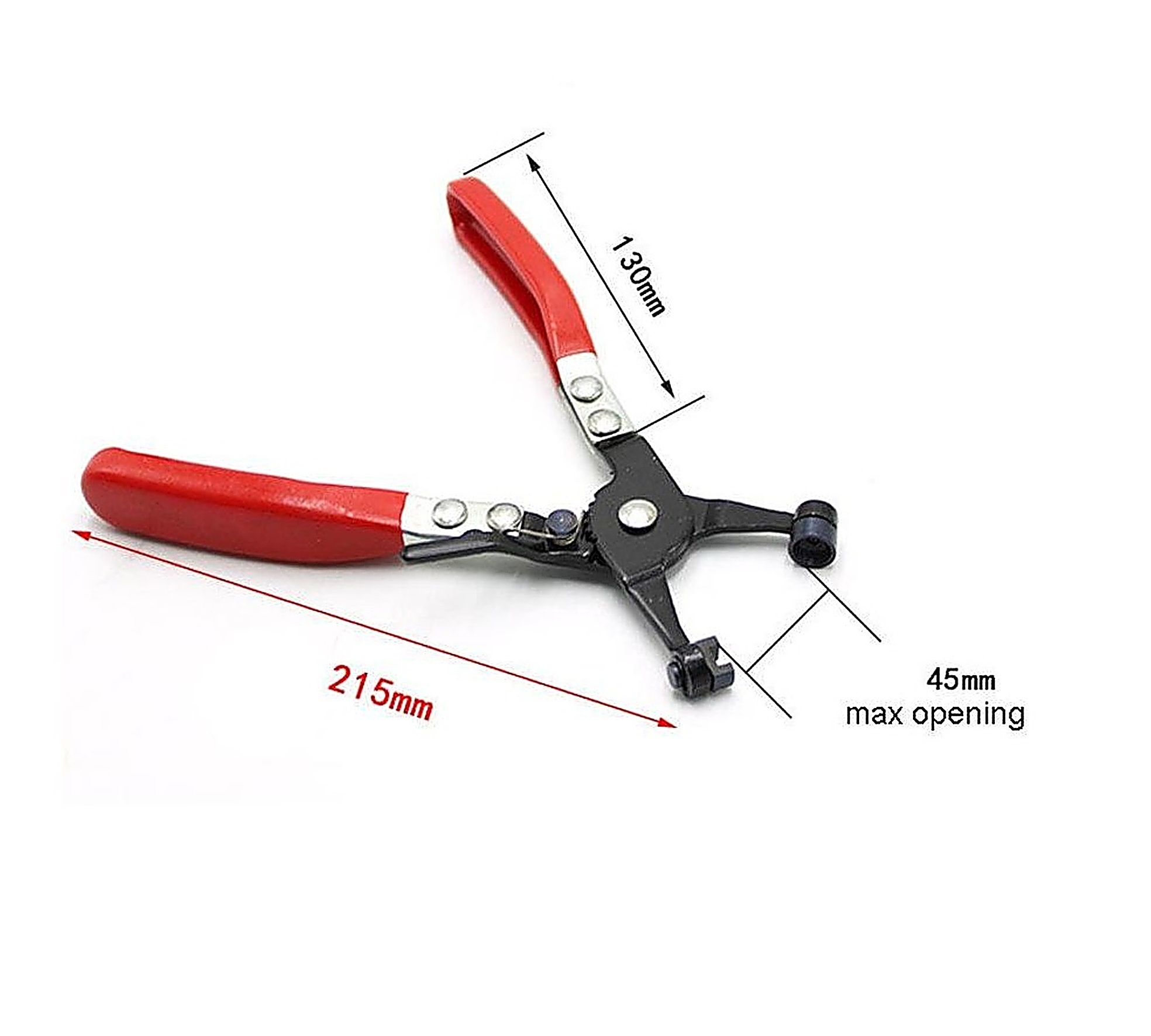 Ratchet Lock Swivel Jaw Straight Flat Band Type Auto Hose Pipe Clamp Pliers