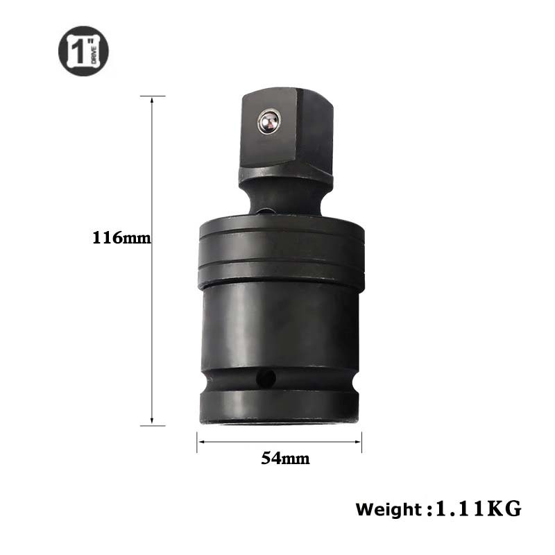 Cr-Mo Ball Type Universal Joint Impact Socket Adapter 360º Degree Swivel