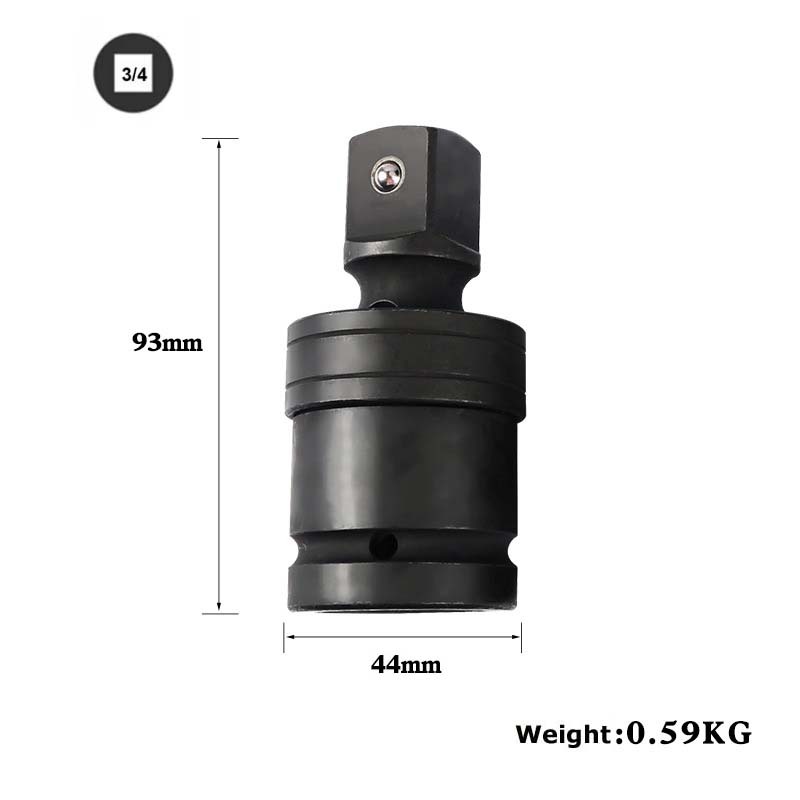 Cr-Mo Ball Type Universal Joint Impact Socket Adapter 360º Degree Swivel