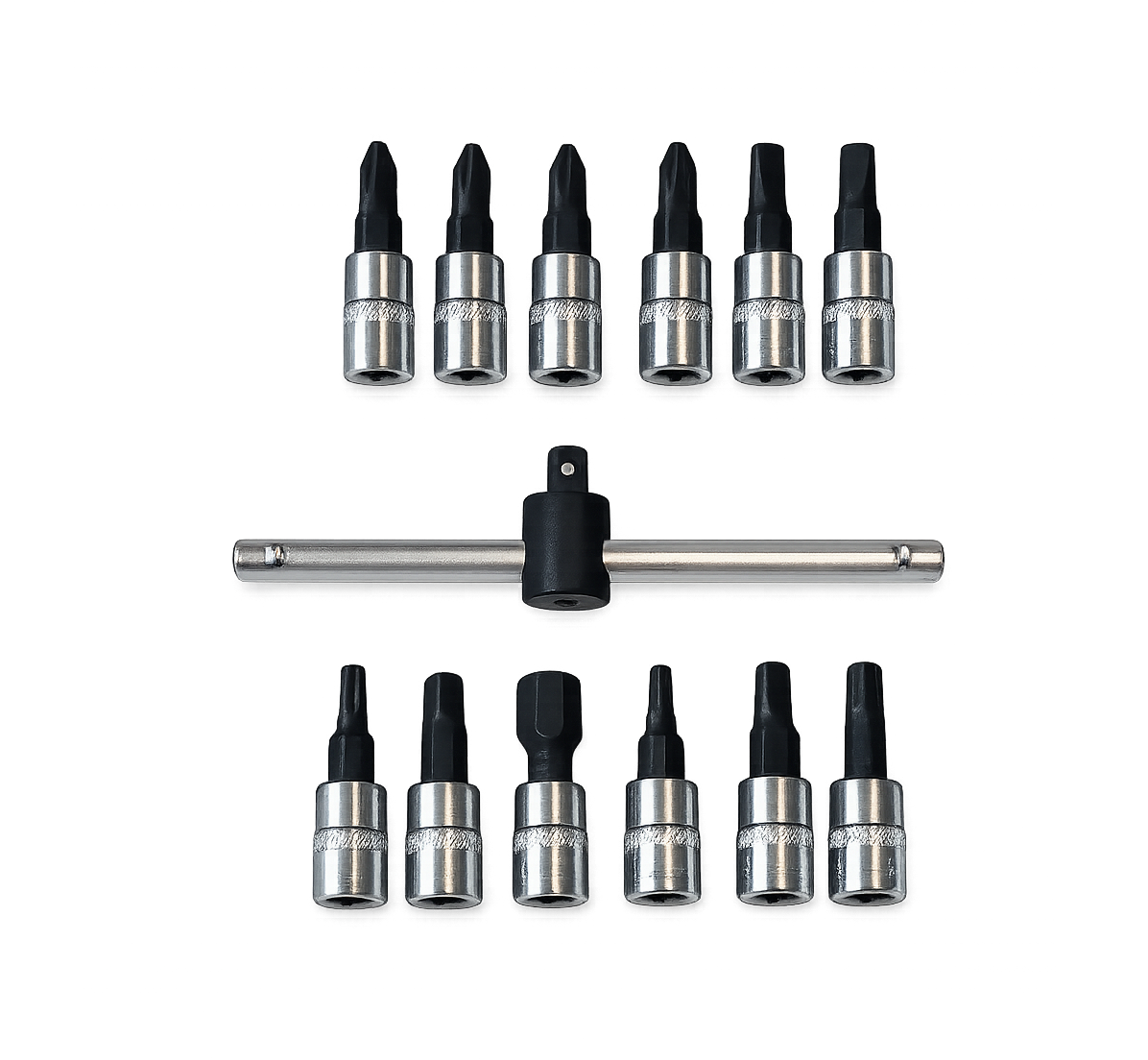 Selta Taiwan 65pc Cr-V 1/4" Dr. 6pt Socket Accessories & Hex Torx Bits Allen Key