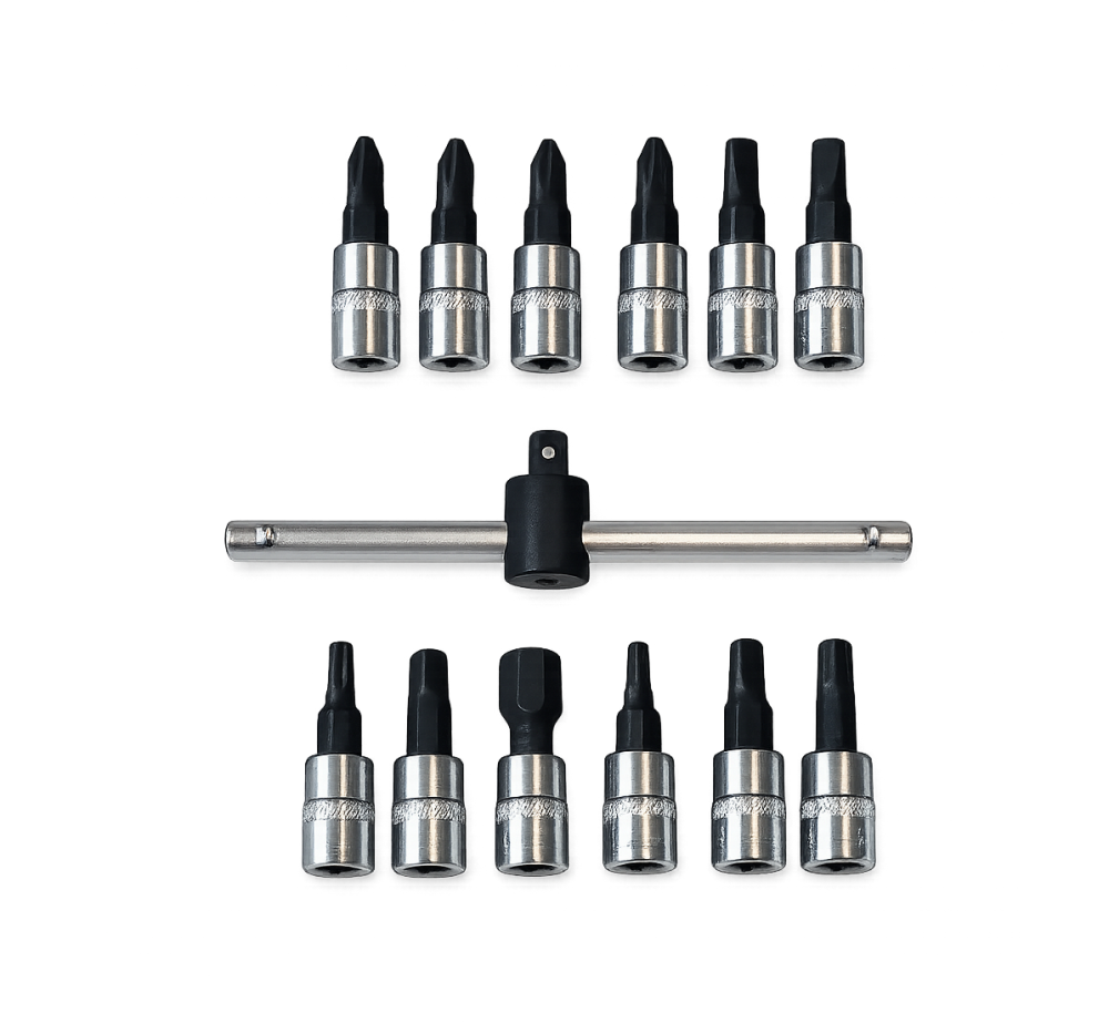 Selta Taiwan 65pc Cr-V 1/4" Dr. 6pt Socket Accessories & Hex Torx Bits Allen Key