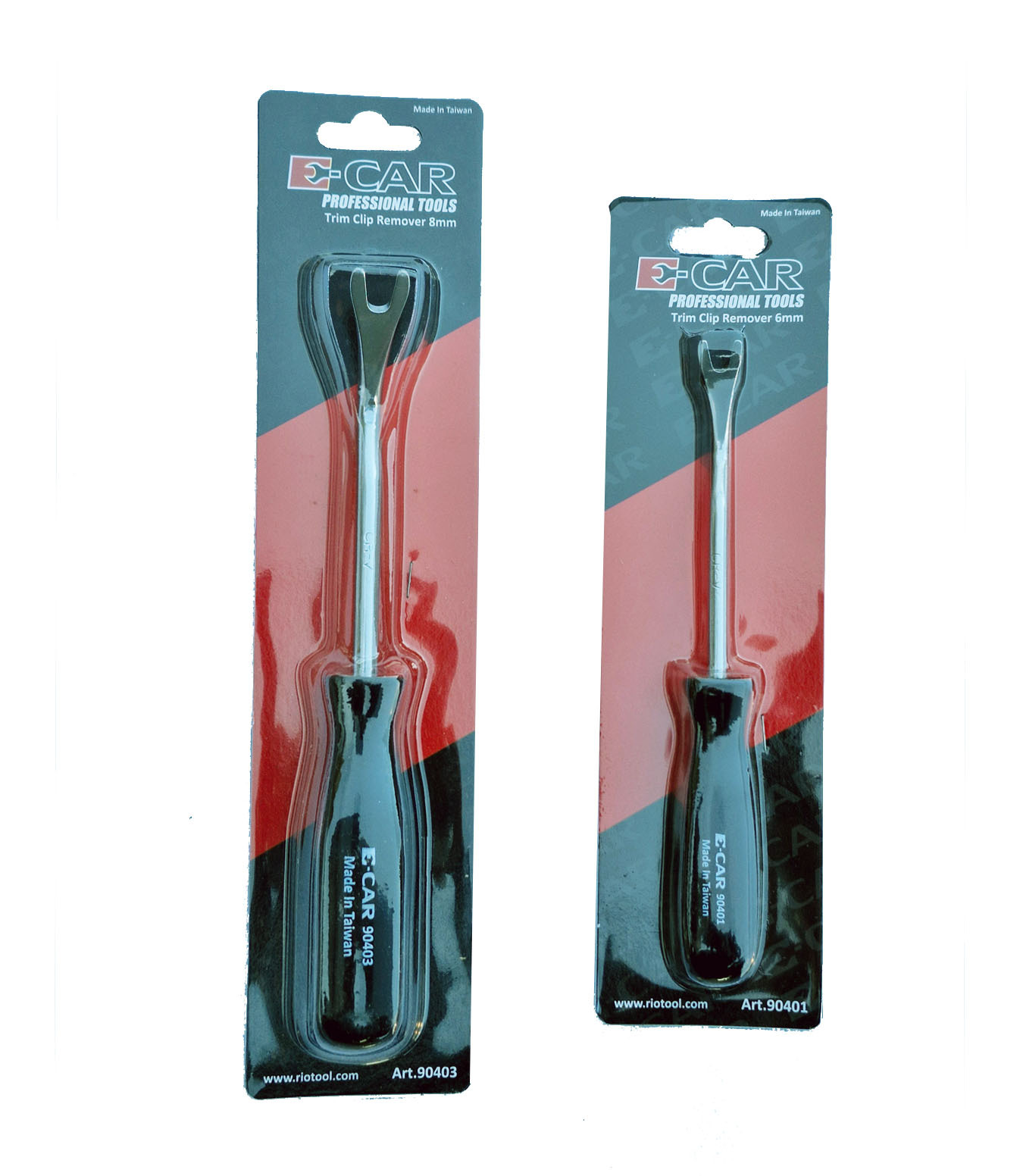 E-CAR Taiwan Panel Trim Pad & Upholstery Clip Remover 6mm or 8mm V-notch Puller